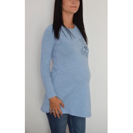 Туника за бременни в синя гама